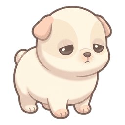 Mumu, a sleepy cream-colored baby puppy